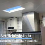 600×600 Bedroom Fake Skylight LED , Tuya 6500K Lights Simulate Sunlight