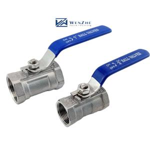China Long Handle 1 1/4&quot; Stainless Steel 304 316 One Piece Wire Button Ball Valve npt bspt bspp G factory