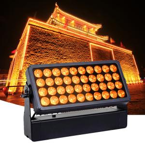 China 25CH 40x10w Waterproof led Wall Washer Flood Lights For Building Wash Effect factory