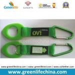 Outdoor sports using water bottle popular carabiner hook with rubber loop buckle
