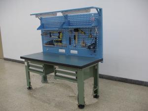 China Multi Functional Stainless Steel Workbench , Powder Coated Mental Workbench factory