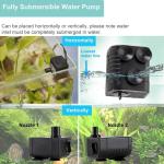 53GPH Aquarium Water Pump