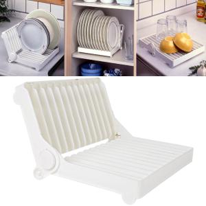 China Folding Plastic Plate Stands Purple Industrial Hanging Drying Dish Rack factory