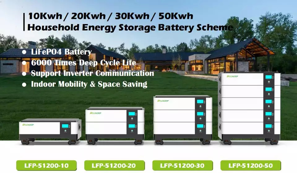 Floor Standing LiFePO4 Solar Battery Cabinet Pack 51.2V 30KWH