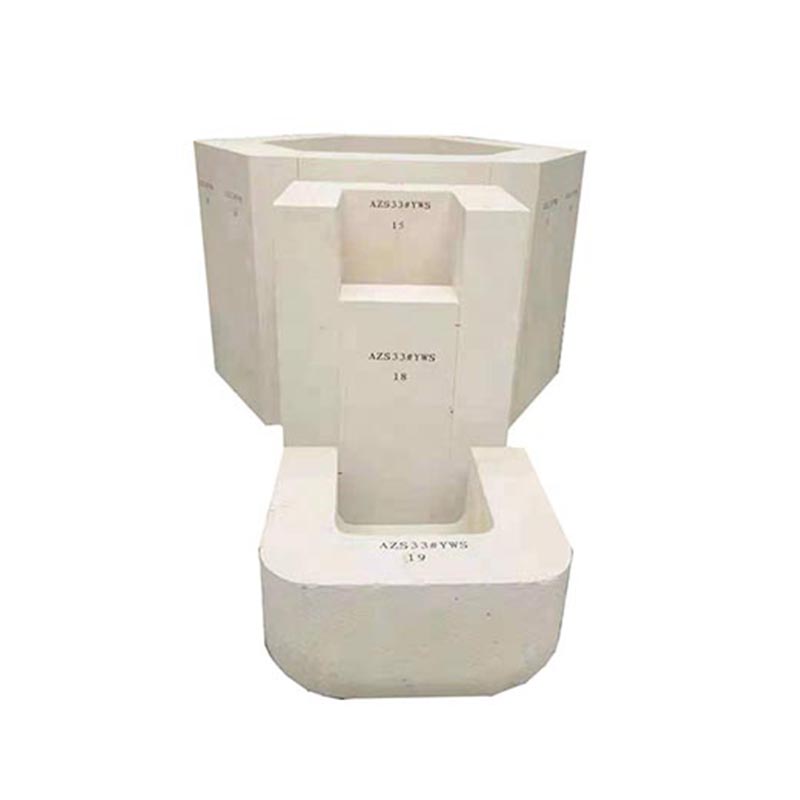 Bulk Density ≥3.95g/cm Fused Cast Zircon Mullite Refractory Bricks For Glass Kiln Lining