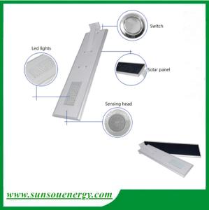 China 5 years warranty motion sensor integrated solar led street light 40w cheap sale factory