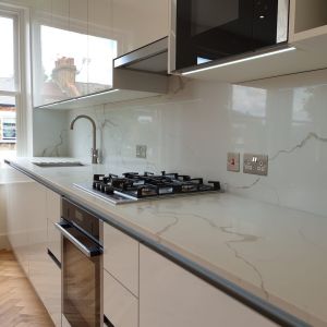 White High Gloss Cupboard Acrylic Kitchen Cabinet Modern Modular