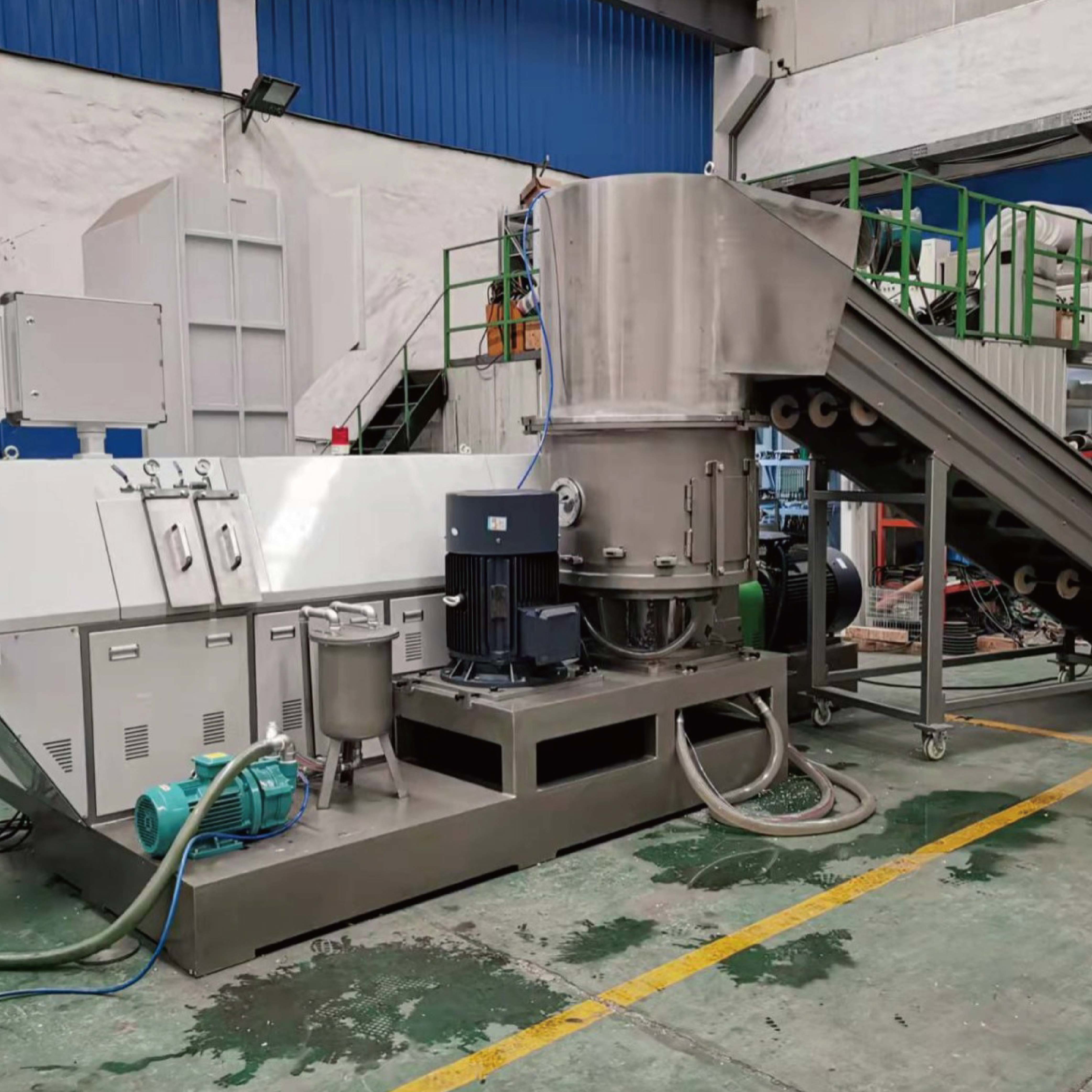 Double Stage PE PP Granulaing Machine Line Waste Plastic Pelletizer 700-1000kg/h