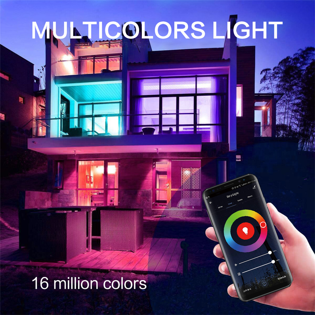Wi-Fi Smart Strip Light 9.8ft RGB+CCT
