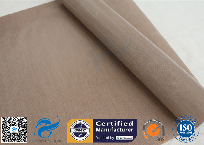 0.12mm 260℃ PTFE Coated Fiberglass Fabric For Heat Press Transfer Machine