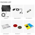 5g 4k Yagi Exterior Aerial For Plug 75 Ohm Digital Outdoor Cable Adapter Gold Tv