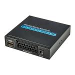 Black 1920X1080 Scart To HDMI Converter