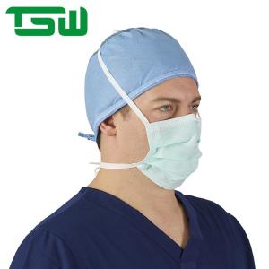 China FDA Disposable 3 Ply Tie On Protective Face Mask 17.5x9.5cm factory