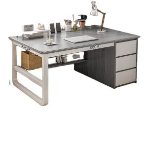 China Simple Modern Office Furniture Iron Wood Bedroom Workbench Desk for in Home Offic factory