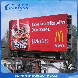 China P5 Seamless Outdoor LED Advertising Screen Pole Mounted 320x160mm factory