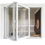 Aluminum Louver Curtain Type Folding Windows With Heat Insulation Coefficient ≤2