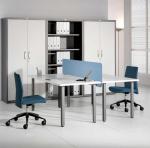 Commercial Office Furniture Partitions , 42 Mm Thickness 2 Person Office