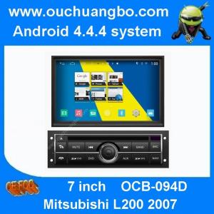 China Ouchuangbo audio dvd navi Mitsubishi L200 2007 android 4.4 OS 3G wifi 1080P 4 core canbus factory