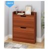 Buy cheap Brown 2 Tier Shoe Storage Cabinet , Dustproof Front Door Shoe Organizer from wholesalers