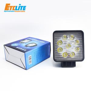 China tractor Rechargeable LED Automotive Work Light Square 4.3Inch 27W factory
