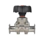 Silver Clamp Diaphragm Valve For General Industry Sanitary Grade