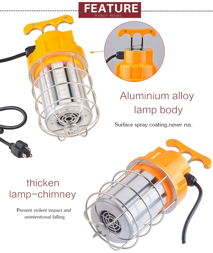 150W Best Work Light For Construction with With a steel safety snap lock
