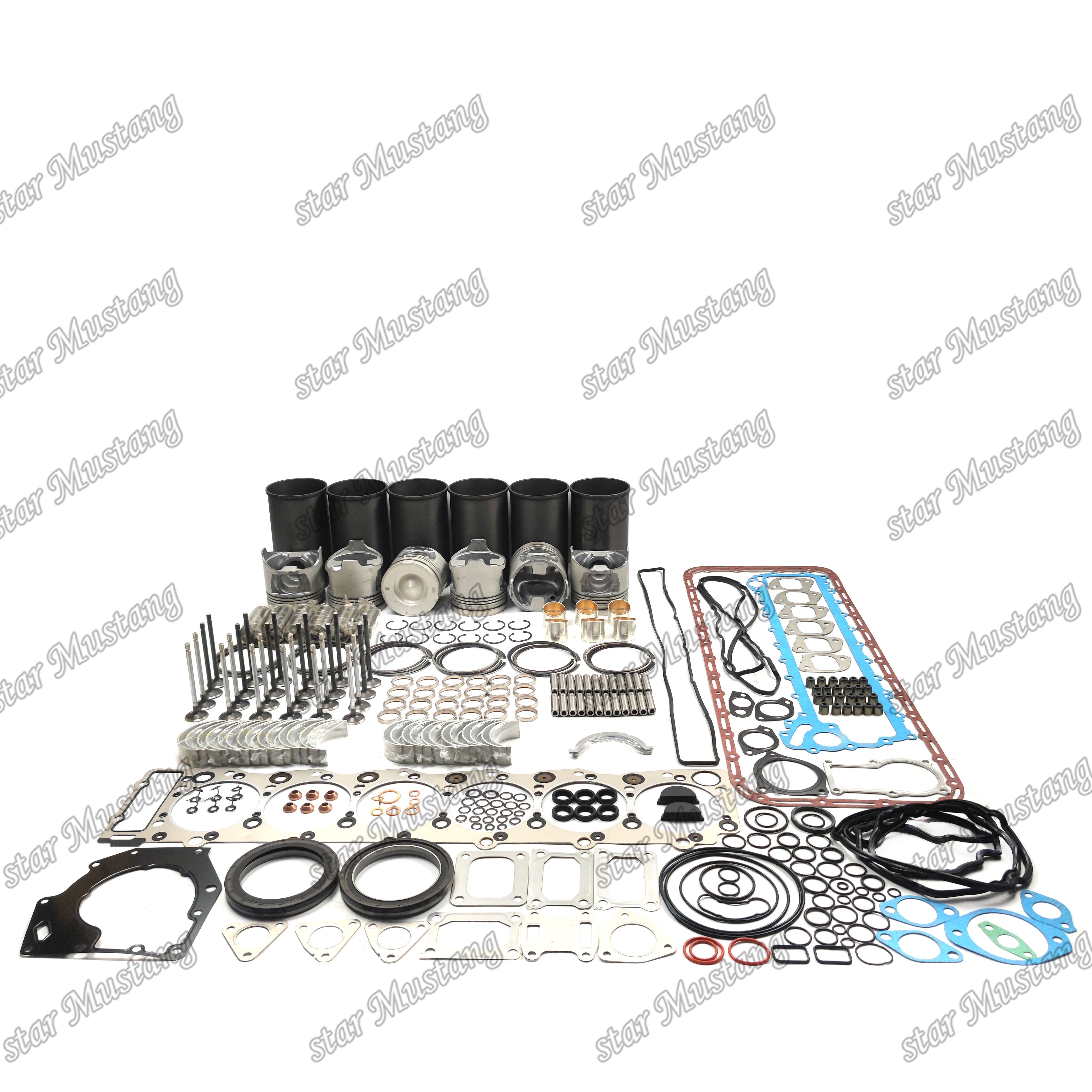 6HK1 EFI Overhaul Repair Kit Cylinder Liner Piston Kit Gasket Kit Valve Seat Guide Main And Con Rod Bearing For Isuzu