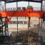 Warehouse Double Girder Overhead Bridge Crane 20t Lifting