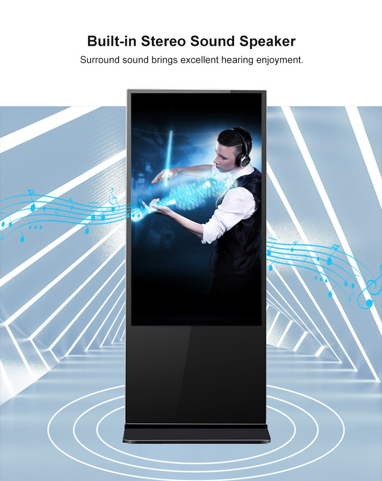 55 Inch Lcd Infared Interactive Flat Panel Self Service Kiosk Wide Vision