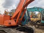 Good condition Second-hand 19400KG Orange Hitachi Excavator Zx200 with ISUZU AA