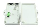 2Port Fiber Optic Terminal Box FTTH Outdoor/Indoor PC ABS Material Light Gray