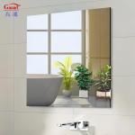 Glass Mirror Infinity Frameless Modern Wall Vanity for Bedroom Decor Adhesive