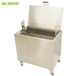 Large Stainless Oven Cleaning Dip Tank , Heated Soak Tank Hood Filters 230L
