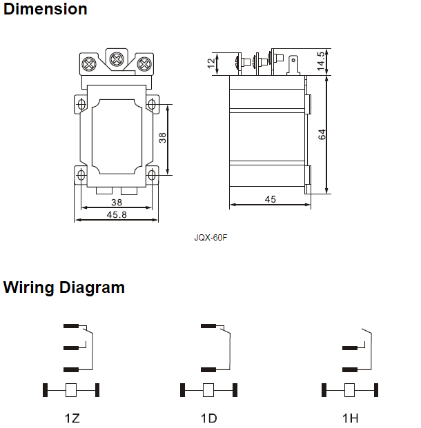 JQX 60F 1Z 60A 12V DC 24V DC 220V AC Coil Automotive Power Relay 0