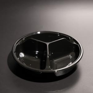 China Stackable 3-Compartment Plastic Food Tray for Different Foods factory