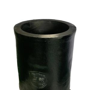 China Round Induction Furnace Crucible Pot Acidic Basic Resistant Capacity 150kg factory