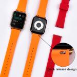 6 Colors Shiny Buckle Mens Rubber Watch Bands 18 20 22mm