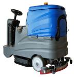 Blue 550mm Width Cleaning Floor Scrubber Ride On Type New Energy Lead Acid