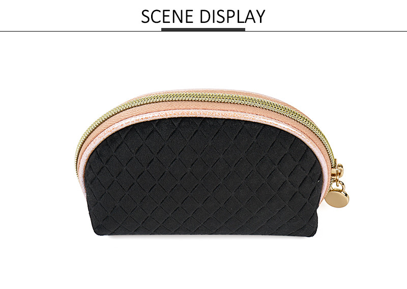 Portable Single Layer Cosmetic Storage Bag With Zipper