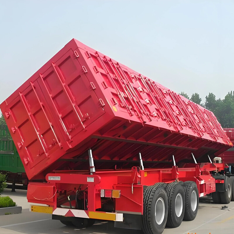 3-Axles Tipping Coal Mine Transportation SemiTrailer Engineered For Efficient Transportation And Unloading Of Sand Coal