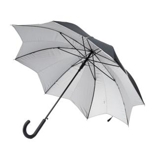 China Maple Leaf Shape Canopy Windproof Straight Handle Umbrella UV Proof factory