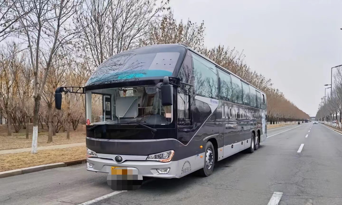 56 Seaters Luxury Coach King Long YU TONG 6148 Diesel Power Low Floor City Bus with Record