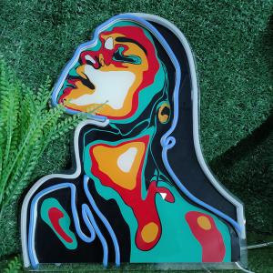 China Wall Decoration Custom Neon Signs Silica Gel Acrylic Material Hanging Installation factory