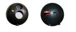Wireless Real Time 360 Camera Ball 30m Transfer Colorful Video / Radio