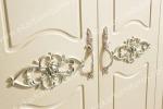 Wood almirah designs antique wardrobe in White 603-6