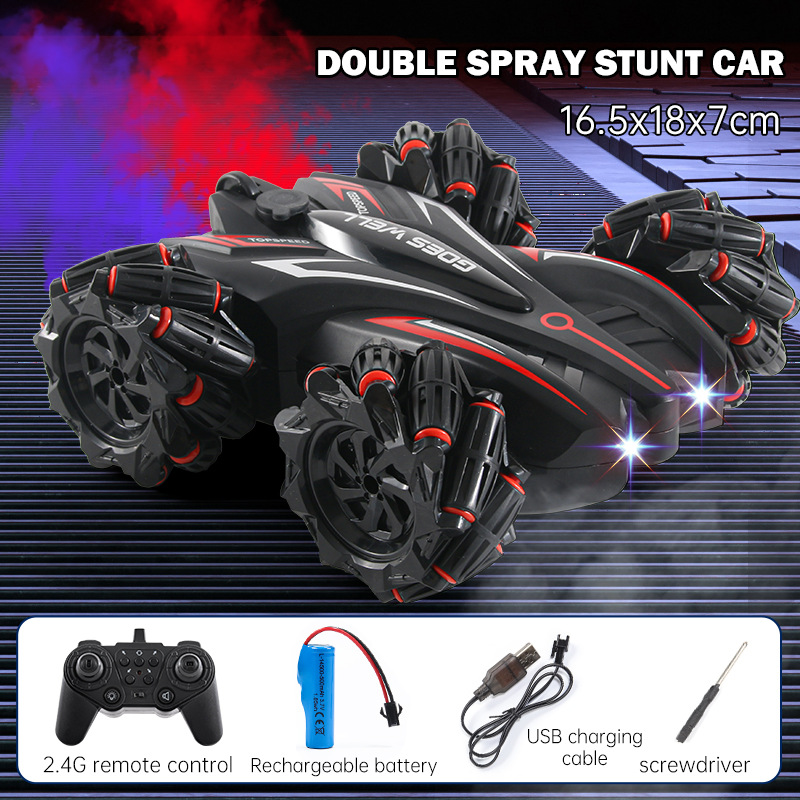 Ready-to-Go 4WD SUV Double Sided Stunt Drift Remote Control Car with Turn Left Function