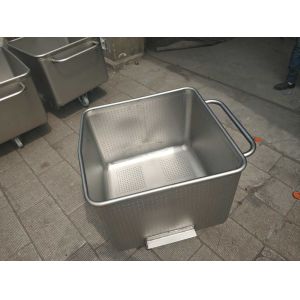 Jf Sheet Metal-Stainless Steel Butcher Meat Processing Trolleys Bin