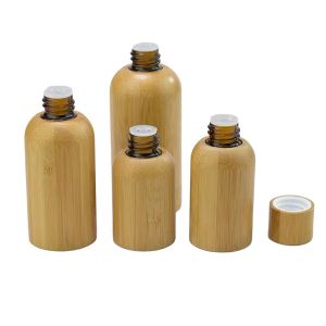 Bamboo Wood Essential Oil Bottle Ring Dropper ISO8317