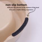 Bamboo Fiber Pet Double Bowl Dog Bowl Non-Slip Cat Bowl Water Basin Cartoon Dog
