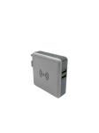 QI 5W 2 USB Port 5200mah Travel Charger Power Bank of India Plug